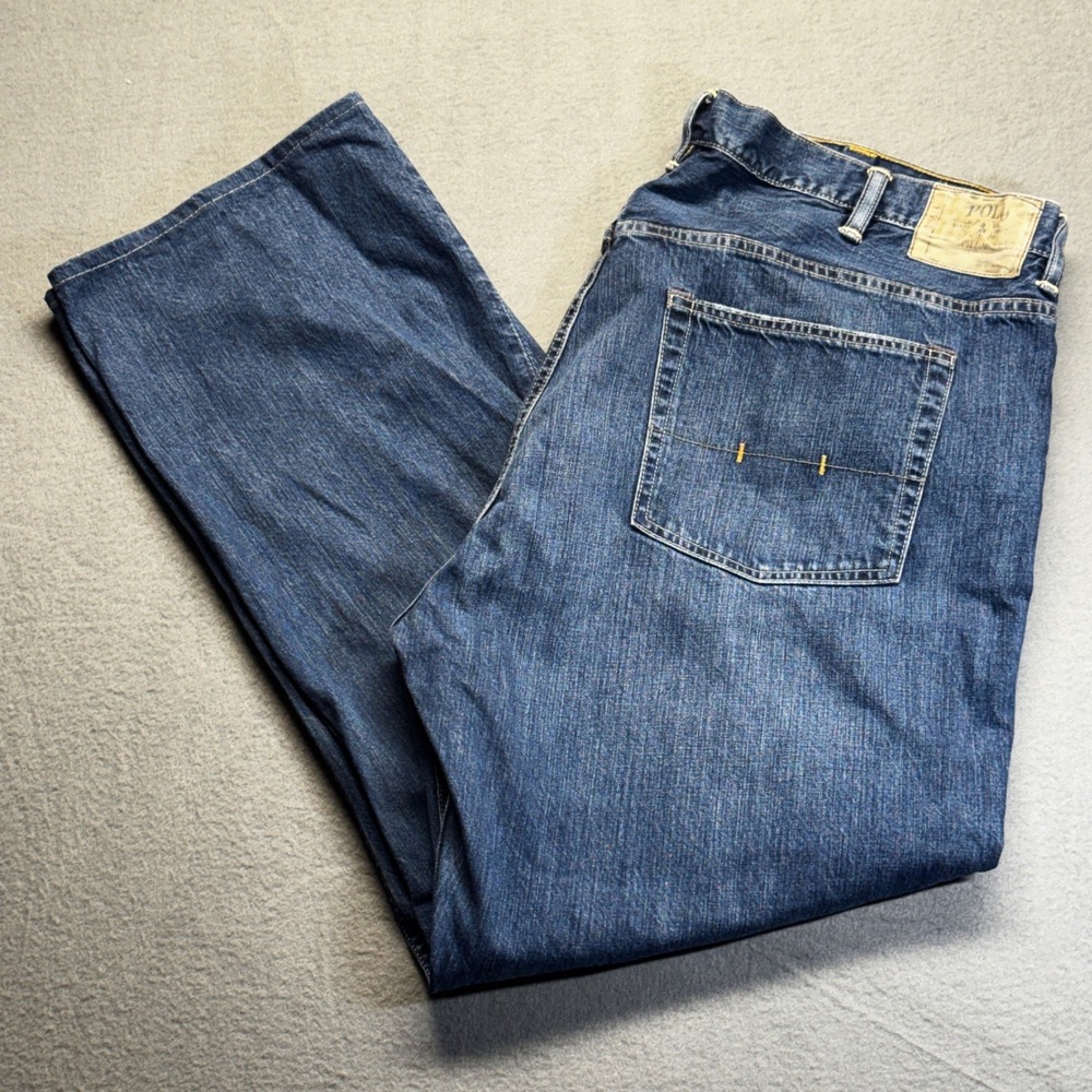 Polo Ralph Lauren Classic Fit 867 Mens Blue Jeans 46 x‎ 34 (Measures 46x31.5)